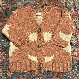 Cozy Kids' Sweater in Warm Brown and Cream